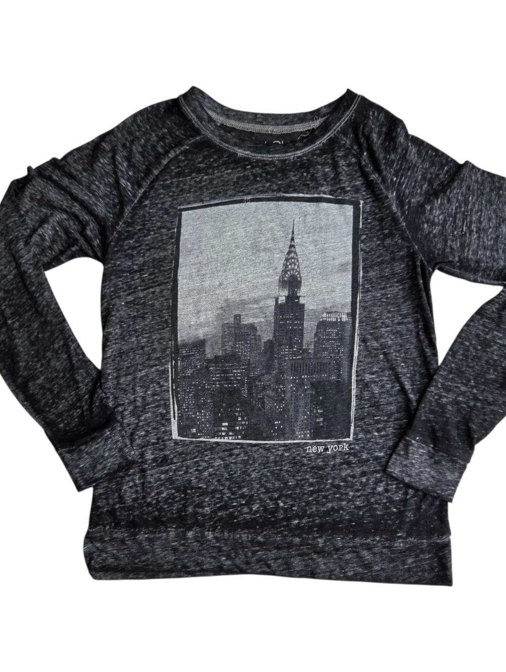 L.O.L Vintage Black Heather Graphic Tee XS